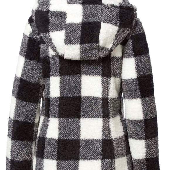 Steve Madden Buffalo Check Teddy Fleece Jacket - Picture 2 of 15